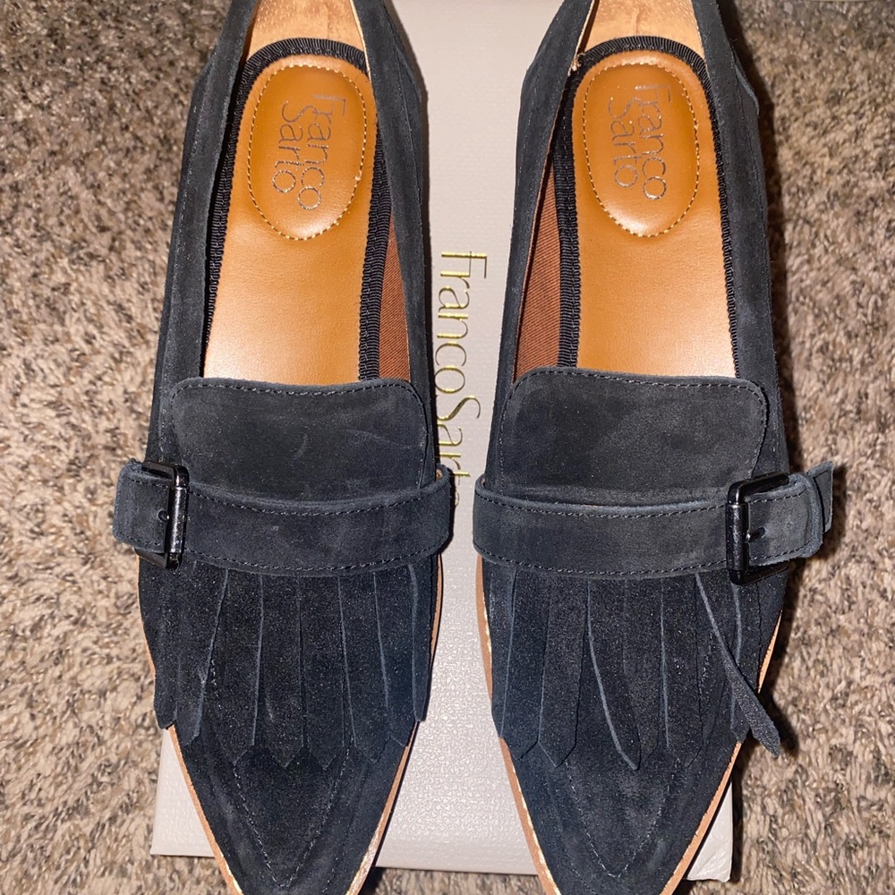 Franco Sarto suede loafers. Size 9.5. Worn once.